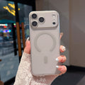 apple 17 pro max precision cut ice mist magnetic phone case, ultra-thin matte iphone 16 protective cover