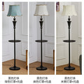 American-style floor lamp with storage shelf for bedroom and living room, minimalist modern coffee table lamp, creative bedside table lamp, nordic style