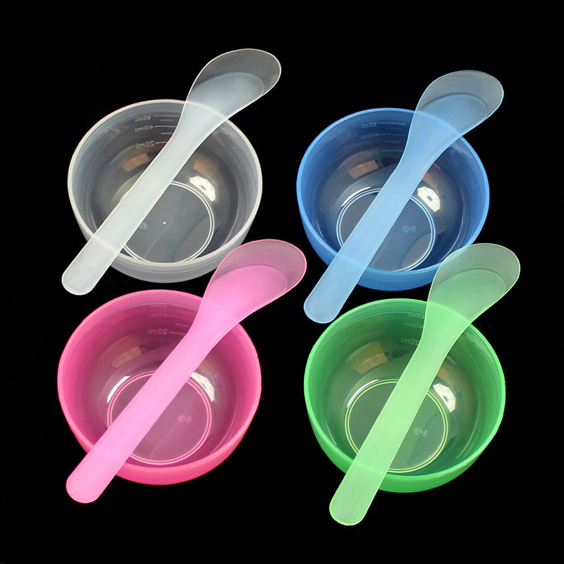 Beauty mask tool set #2: mask bowl + mixing spoon & spatula, makeup bowl, beauty supplies, spa mask mixing bowl set