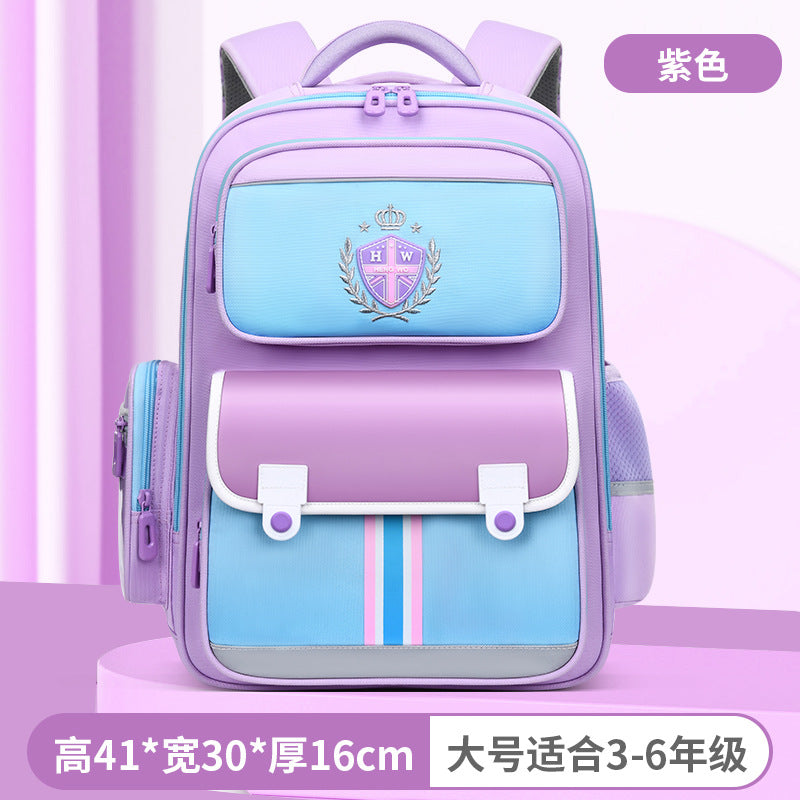 New arrival waist and spine protection to reduce the burden of primary school bags for men and women, 3 to 6 grade kids backpacks, large capacity abrasion resistant