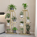 Accessible luxury multi-layer floor-standing flower shelf indoor living room storage rack iron art succulent flower rack balcony plant flower pot rack