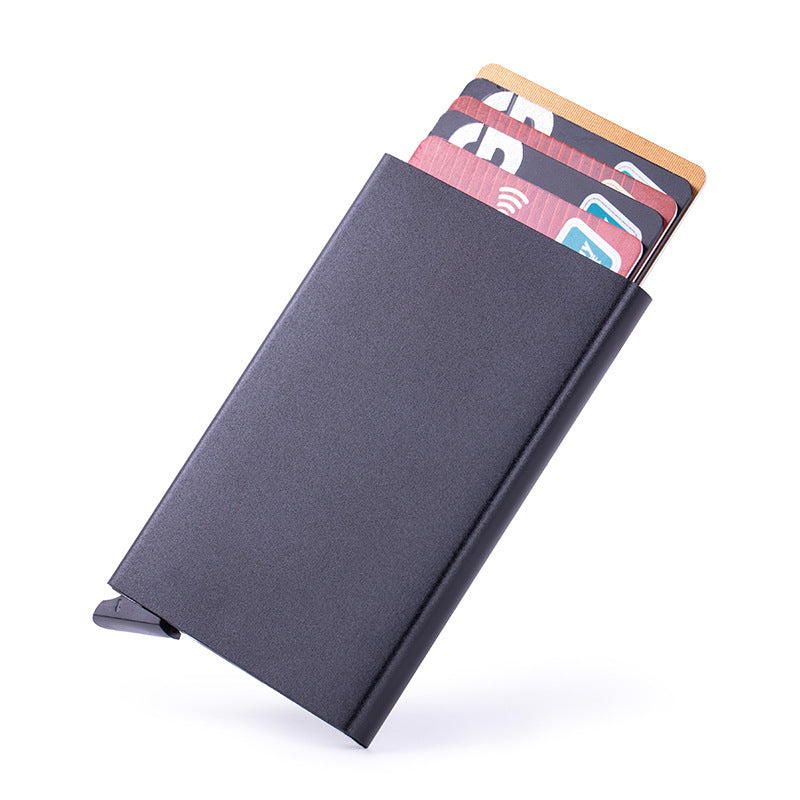 Anti-degaussing and anti-theft RFID card box, bank card clip, card sleeve, automatic pop-up card bag, ID bag, metal card bag.