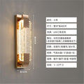 Luxury crystal wall sconce - living room accent, hallway, stairway led minimalist bedroom bedside lamp - gold finish