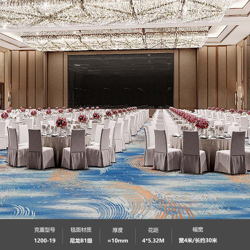 Hotel nylon 1200g banquet restaurant club room ktv suite soundproof commercial carpet thickened