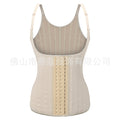 Latex shapewear 25 steel bone rubber buttoned breast support silm vest body shaping tummy control tight sports vest personalized