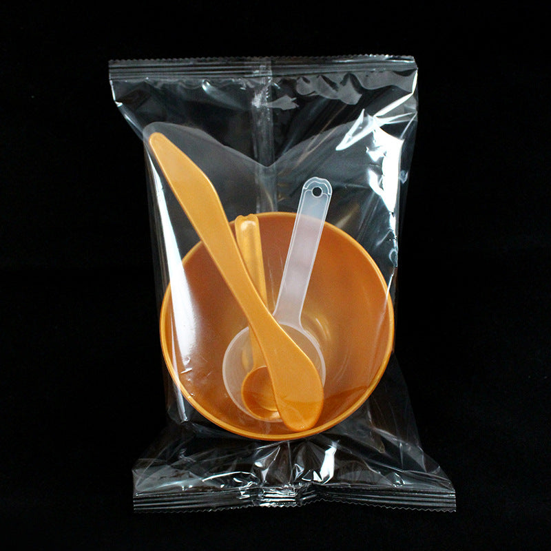 Wholesale beauty tool set: plastic mask bowl, makeup mixing bowl, stirring stick, soft mask powder spoon