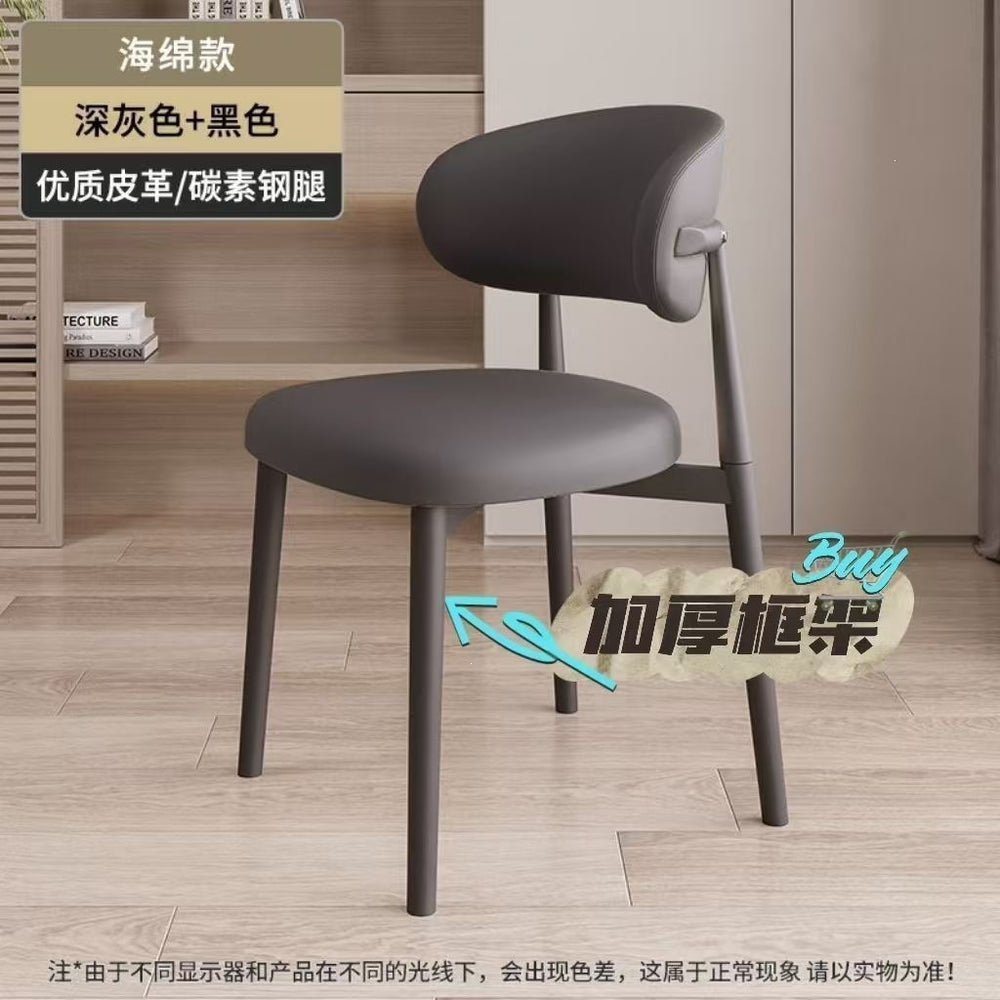 Dining chair training chair backrest stool accessible luxuryclassy rental room dining room italian iron casual training chair no