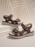new summer women's summer sandals for export, plus size chunky sole casual sandals, ankle strap velcro sandals, women's shoes