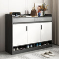 Shoe cabinet door for home storage cabinet entrance counter cabinet entrance large capacity storage cabinet shoe rack with high clothes hanger
