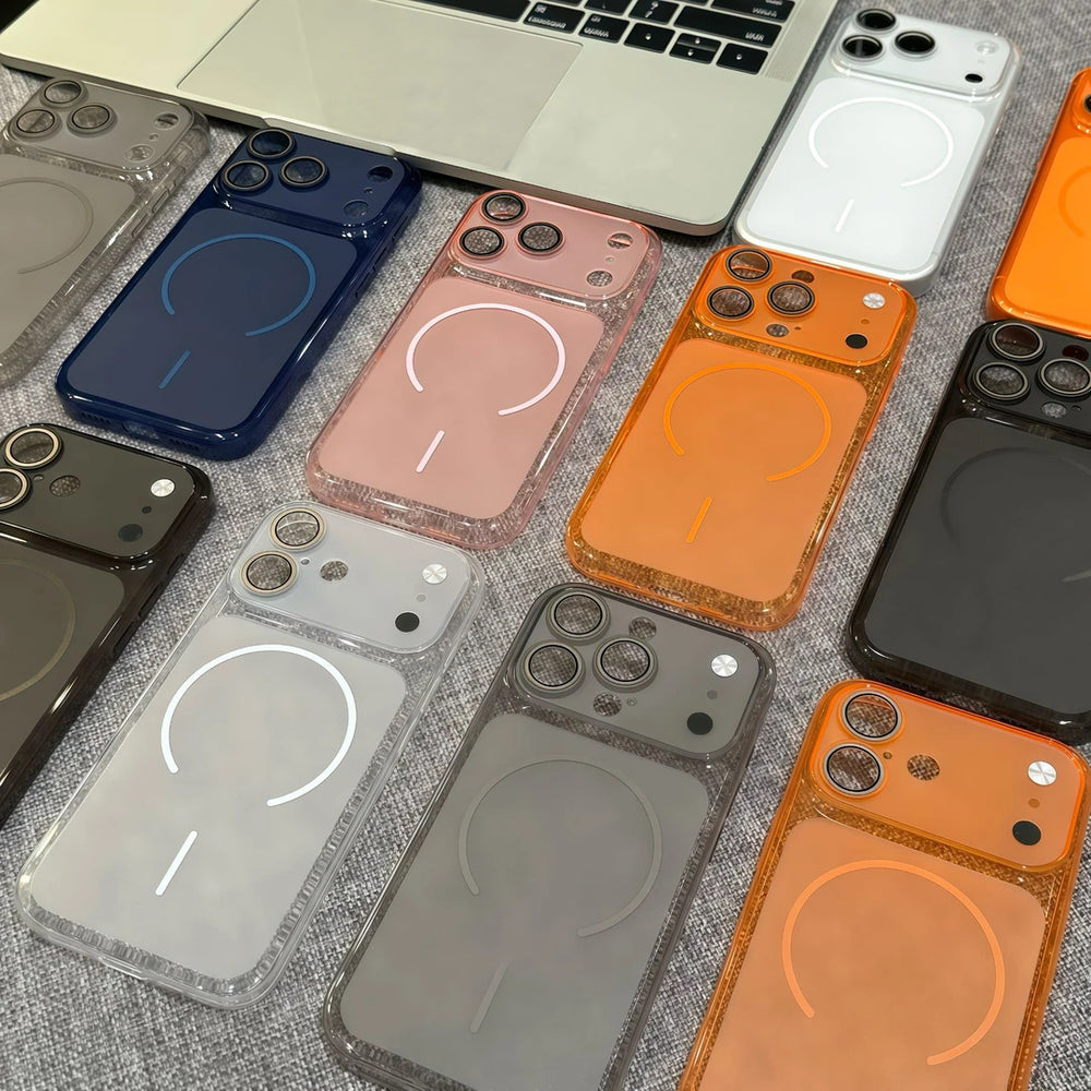 Instantly upgrade to iphone 17: second-generation compatible, ultra-thin transparent magnetic ring protective case for iphone 13/16 - wholesale