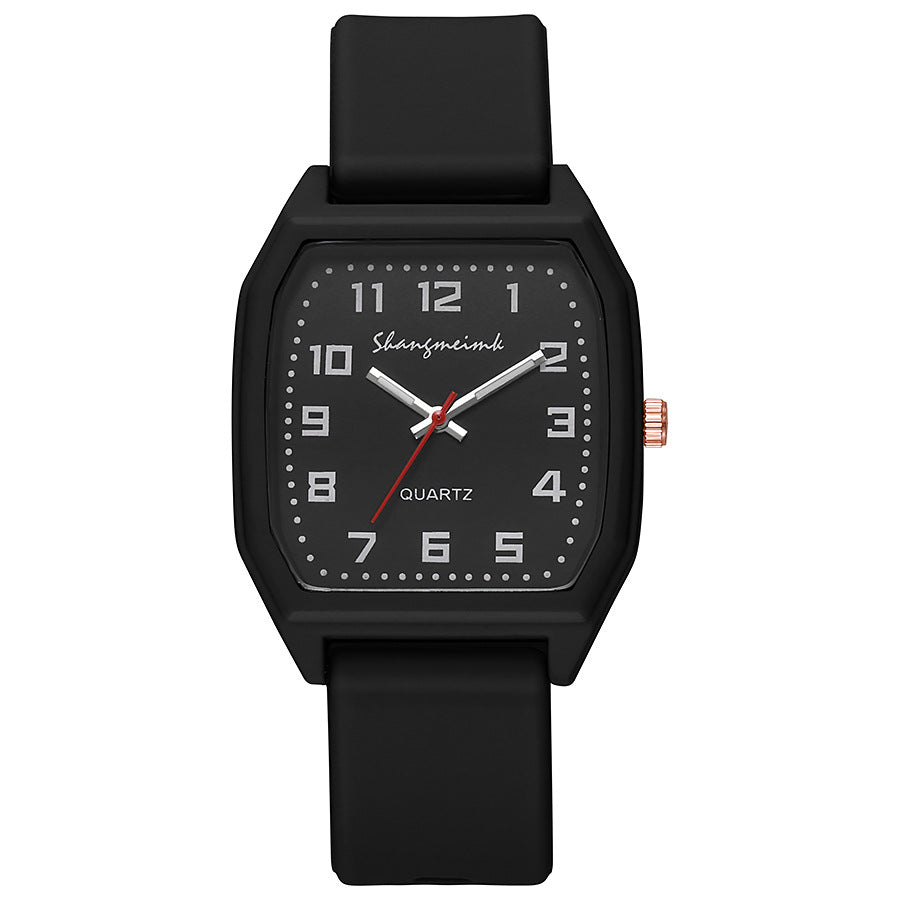 2025 new creative silicone strap student watch minimalist niche women's quartz watch wholesale silicone straps