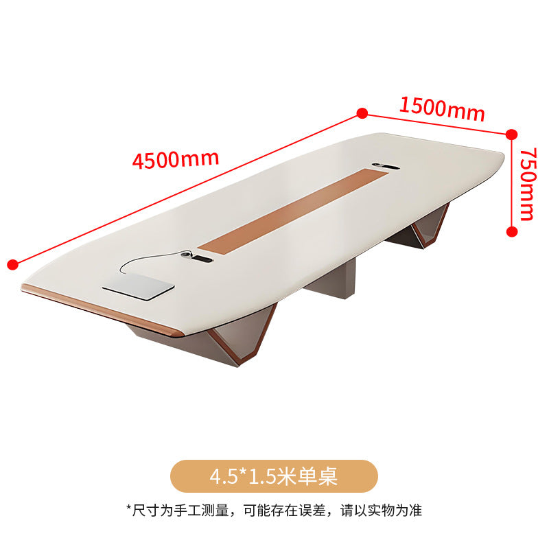 Saint li painted conference room table and chair set - light luxury reception large long table negotiation grand conference table