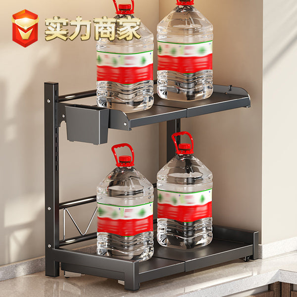 Microwave oven rack Kitchen rack Countertop storage rack Retractable oven rack Double seasoning rack Rice cooker rack