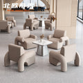 Accessible luxury reception negotiation table and chair negotiation table and chair combination office sofa commercial shop robot pistol sofa chair