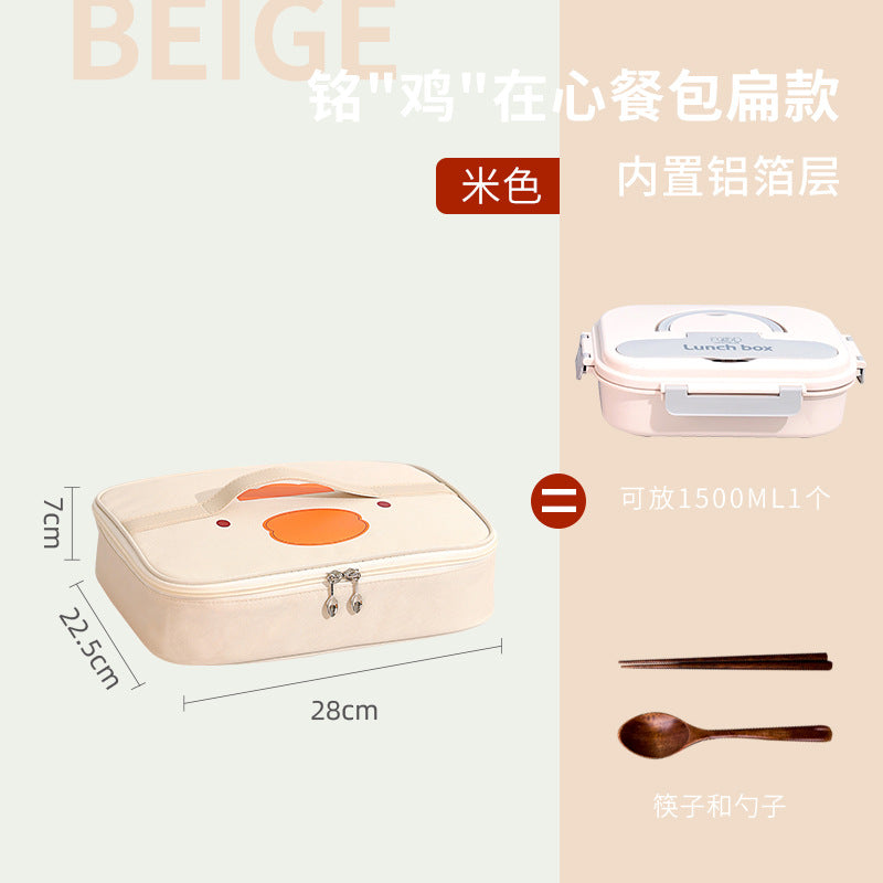 Beilian Cartoon Hand Carry Bento Bag Packing with Rice Student Lunch Box Bag Oxford Cloth Insulation Portable Lunch Bag Wholesale