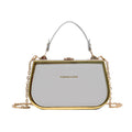 Chain box handbag - trendy, minimalist shoulder bag - candy color crossbody bag - chic & stylish commuter bag - fashionable
