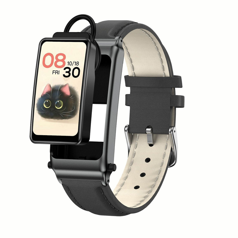 High-definition large screen, call and text-enabled smart bracelet with 2-in-1 earphones, heart rate and blood glucose monitoring, bluetooth watch with payment capabilities