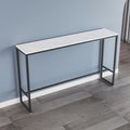 Black table 100*40*105 imitation marble pattern
