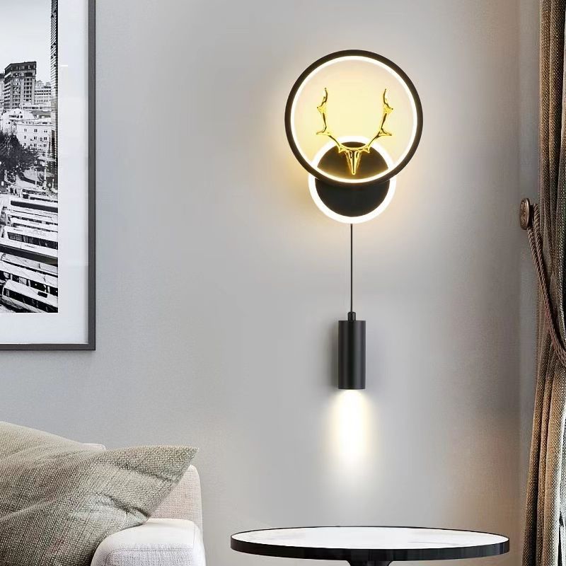 Bedside wall lamp bedside lamp scandinavian light luxury style scandinavian simple modern style popular wall lamp corridor lamp