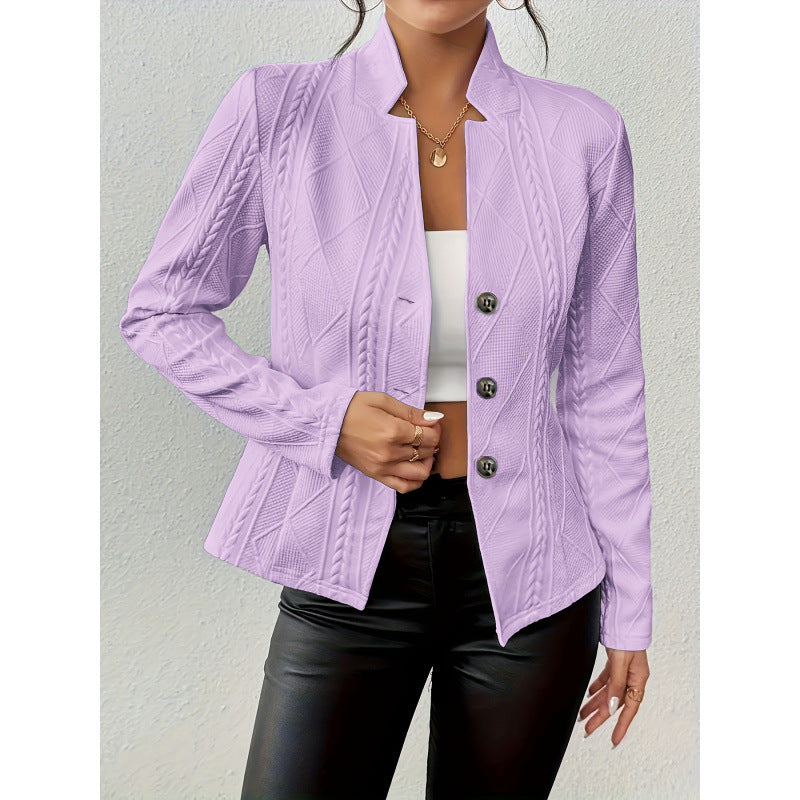 Independent station  fashionexportfall and winternew arrivalhot selling button pattern small suit outwear