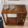 South american walnut solid wood water kettle tea cabinet solid wood storage tea side cabinet car chinoiseriemovableall-in-onefor home