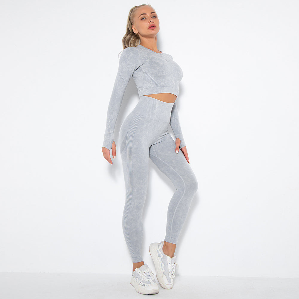 new arrival seamless washable smile yoga clothes suit outdoor sports fitness sexy butt yoga pants in stock