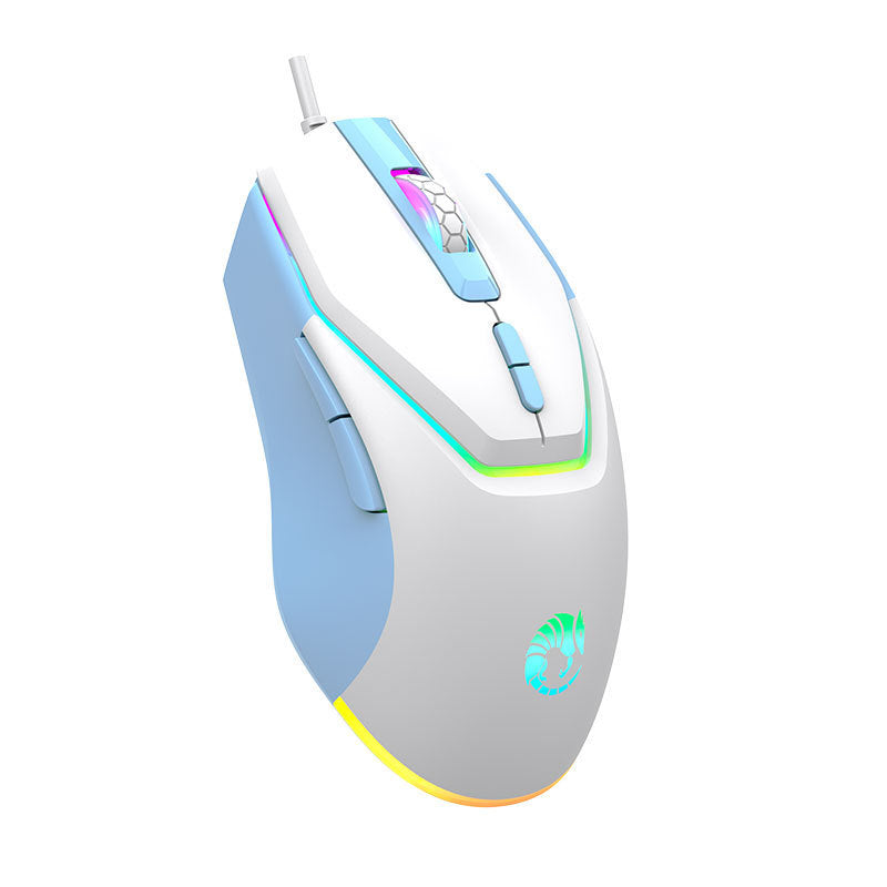 Raiku g708 gaming mouse - 6d cool illuminated wired mouse - cross-border amazon