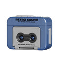 New mini retro cassette player - plays music & recordings, fun music box, compact & portable, hanging ornament