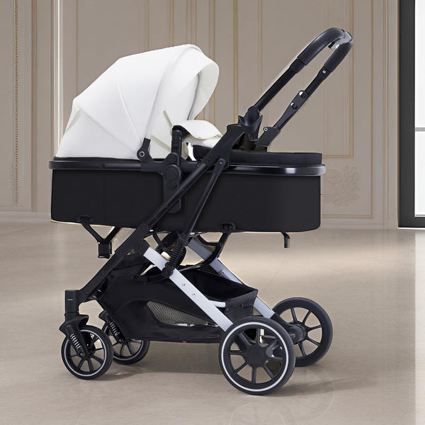 Baby stroller can sit and lie down, lightweight folding high landscape shock absorption, two-way newborn children's baby stroller mixed wholesale