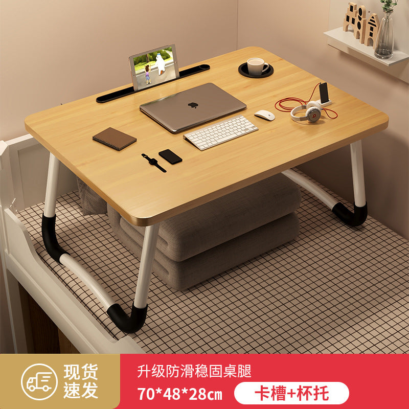 Foldable bedside table laptop desk - perfect for students, dorms, and home use