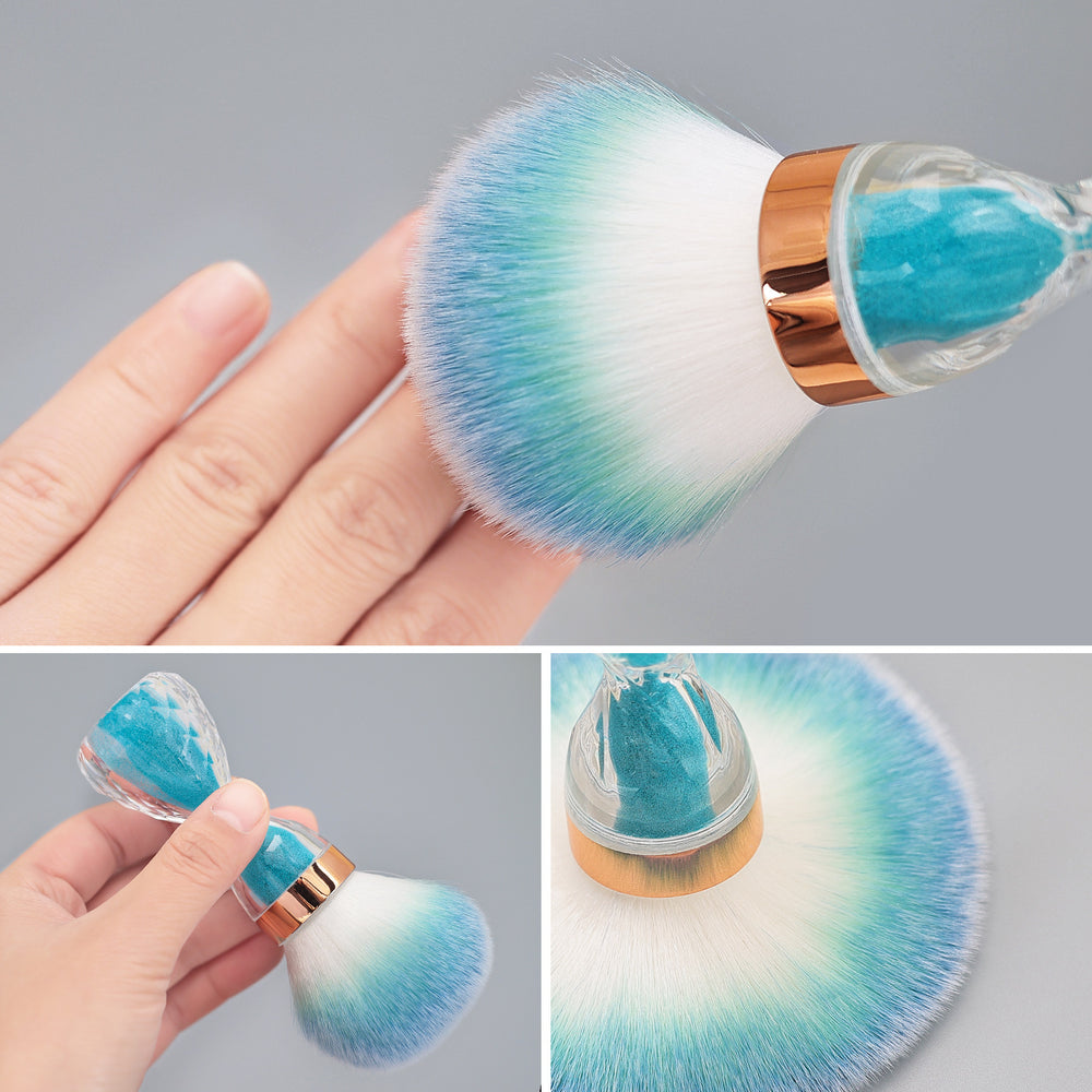 Mini plastic nail art dust brush small waist loose powder brush beauty tool blush brush makeup brush cangzhou makeup brush