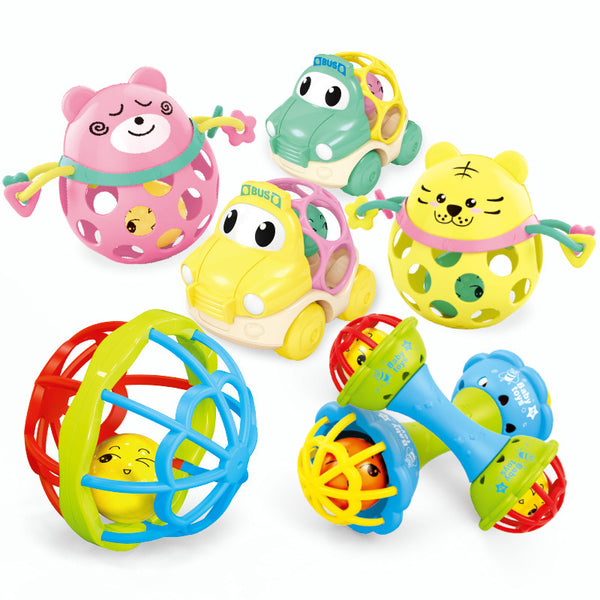 Baby claw ball rattle fitness soft glue hand rattle, baby toothpaste infants and toddlers 0-1 years old educational toys wholesale