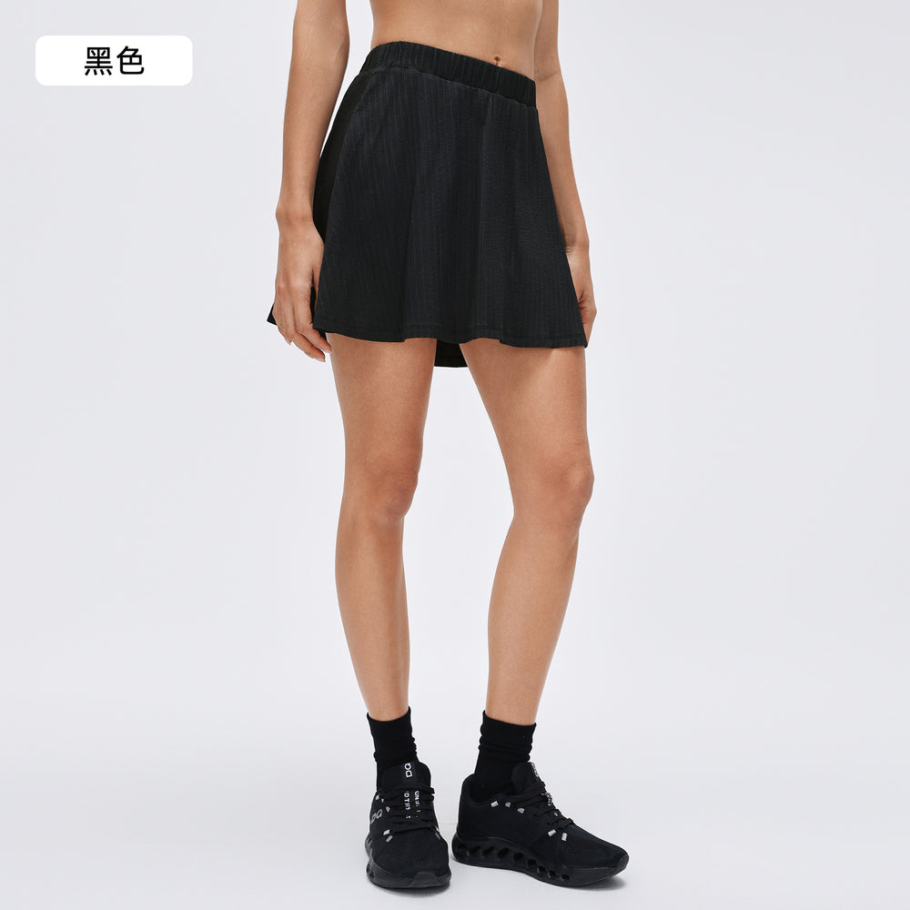 New quick-dry athletic skort - two-piece look, anti-exposure running skirt, yoga & fitness skort, tennis skirt for women - d26023