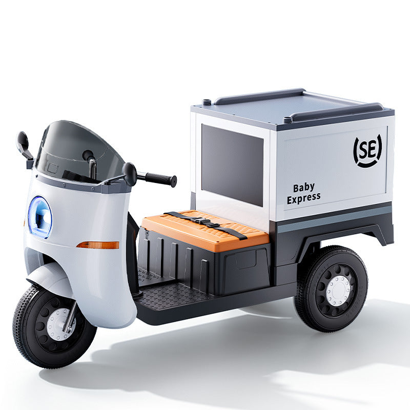 New children's electric car simulation courier car four-wheel drive chargeable children's stroller toy electric car