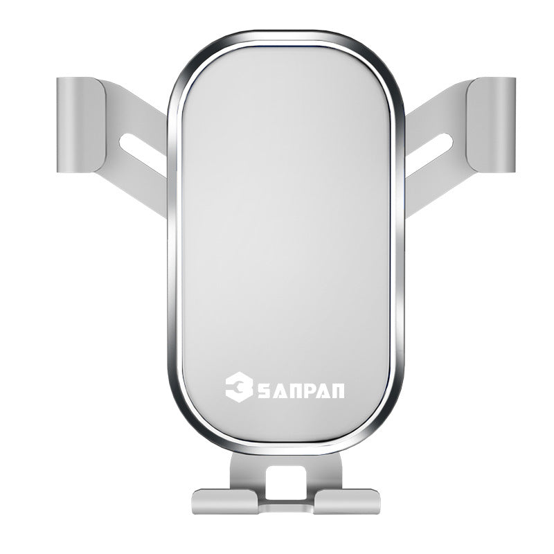 Automotive aluminum alloy air vent 360° rotating gravity phone holder - anti-shake car navigation support mount