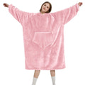 New women's pullover pajamas - warm, fleece-lined, hooded loungewear - tv factory direct, longline cold weather protection