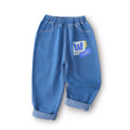 Jeans spring & fall styles for toddlers and young children,  new collection, boys' and girls' printed loose-fit casual straight-leg pants