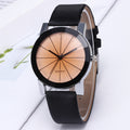 Wholesale leather belt couple watches - speckled leather strap watch set - women's fashionable and unique wristwatches - suitable for students and more