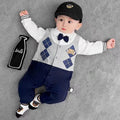 Baby casual gentleman jumpsuit long sleeves jumpsuit spring autum baby long sleeves rompers jumpsuit clothes spring & fall clothes