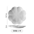 Creative hotel ceramic dinnerware set - unique restaurant & home use - pure white minimalist ceramic plates - western dinner plates - white porcelain serving dishes