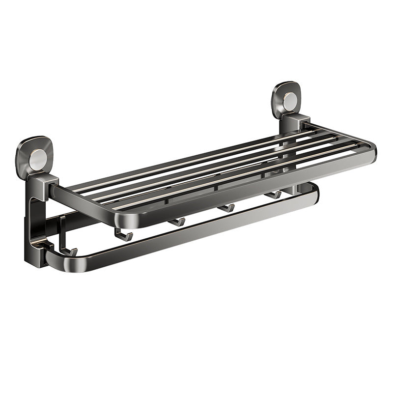Suction cup towel rack bathroom non-punching towel rack rack toilet rack integrated space aluminum toilet pendant