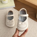 Vancahao girls' leather shoes -  spring/autumn new collection - country style soft sole flats with bow detail - versatile princess shoes