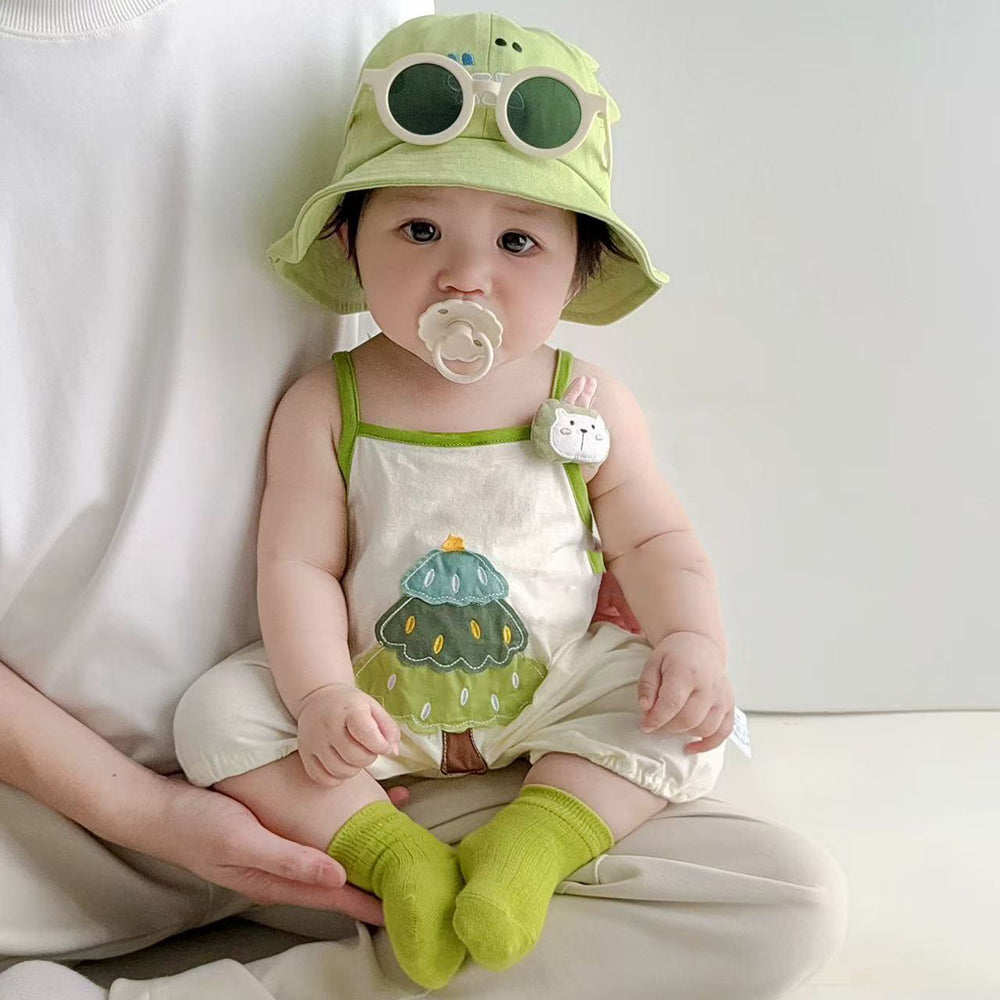 Summer cute super cute infant baby clothes baby suspenders one-piece cartoon rompers hundred days outwear summer