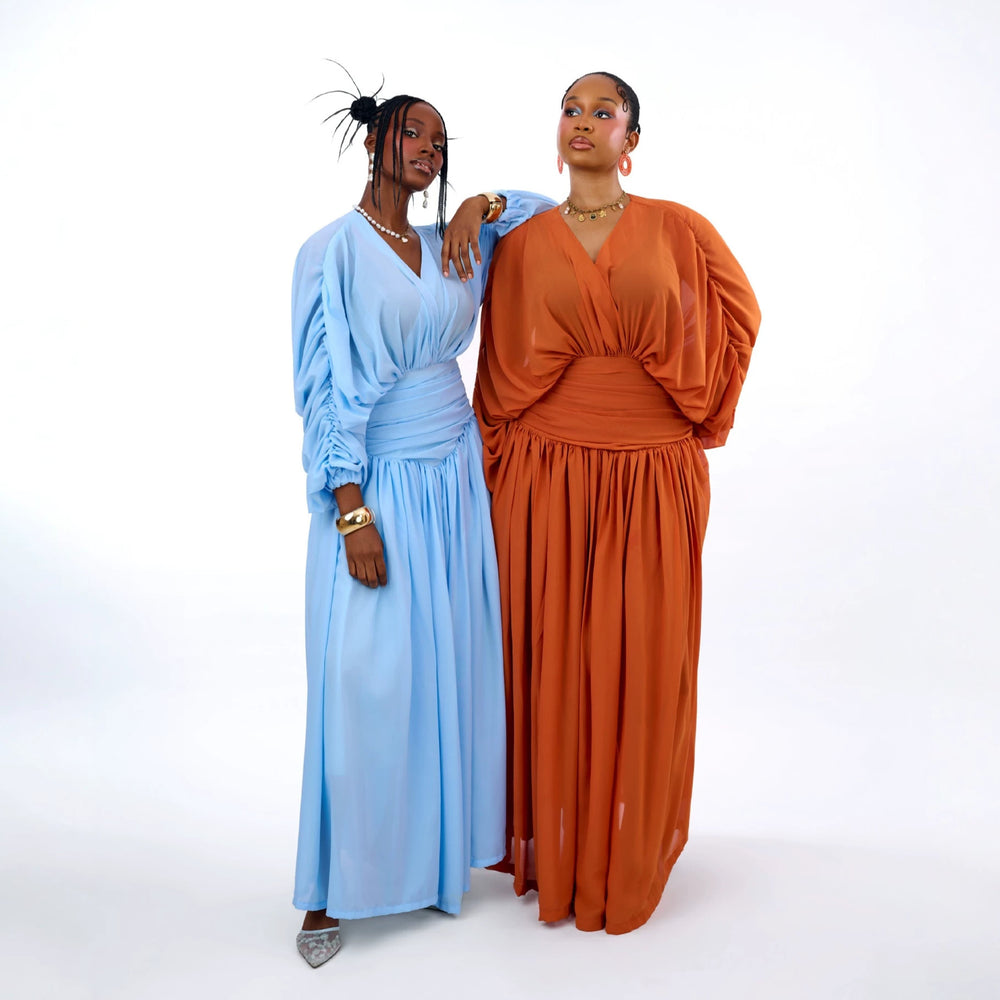 European and american cross-border women's fashion:  summer new arrivals - chic v-neck blouse and high-waisted midi skirt set