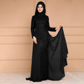 autumn/winter new european and american  sequin dress - women's elegant, sweet, slim-fit long sleeve formal gown