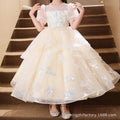 Amazon hot selling girls' dresses: new luxury floral girl dresses, high-end children's hostess princess dresses, tutu skirts - summer collection