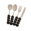 Luxury thickened ceramic handle cutlery set - high-end tableware, food-grade stainless steel forks and spoons for hotels, restaurants, wholesale