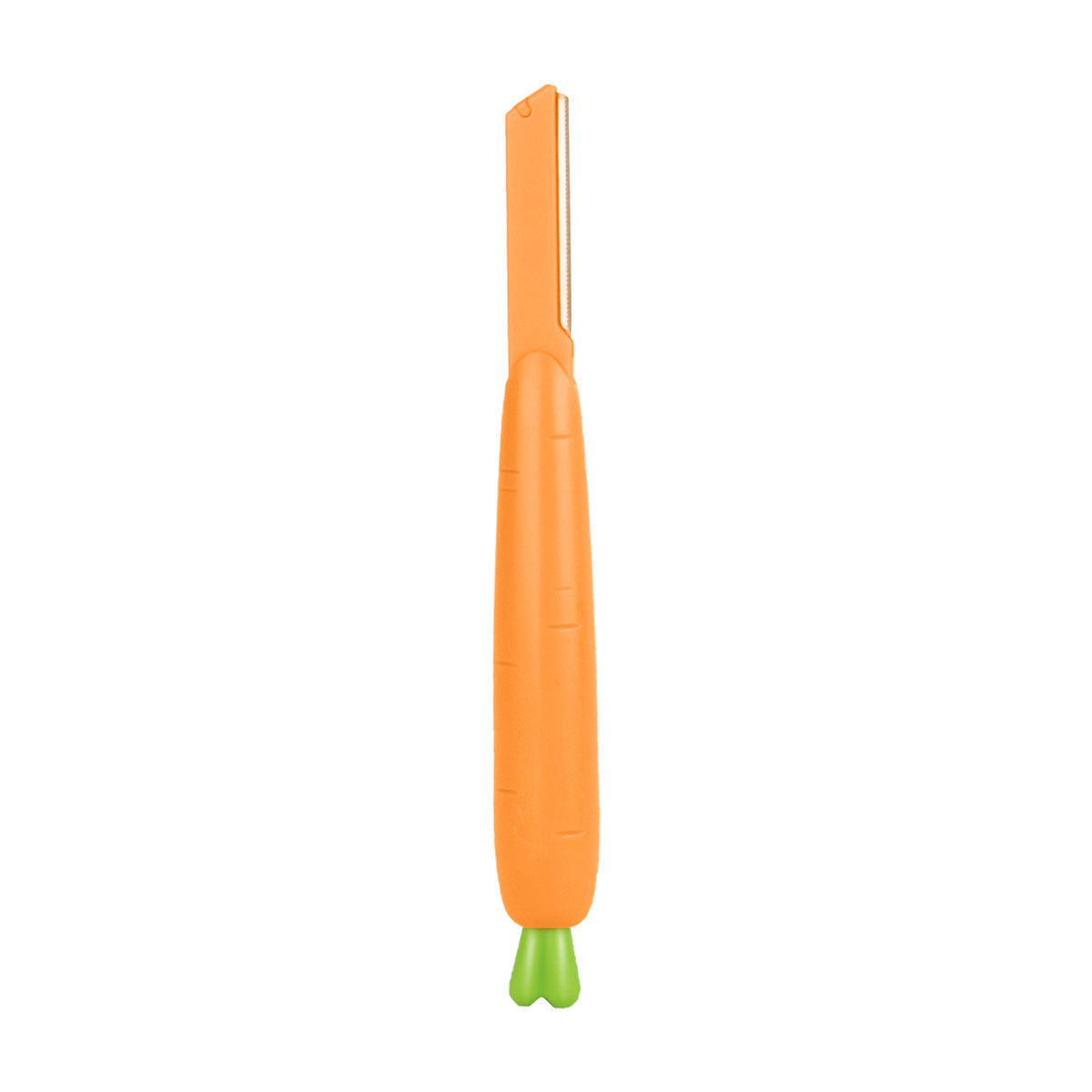 Portable carrot-shaped eyebrow scraper eyebrow trimmer set Anti-scratch eyebrow trimmer Stainless steel eyebrow scraper Beauty eyebrow trimmer tool