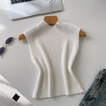 Commuting style knitting sleeveless easiest for matchtops vest women's summer pure color silmslimming lookeasiest for matchoutweartops
