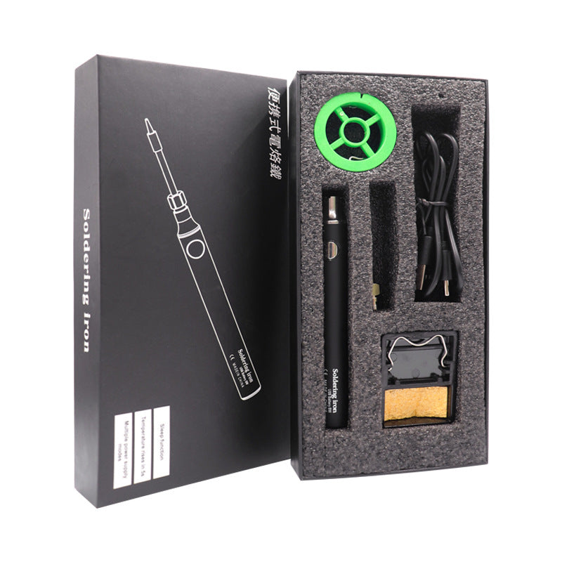 510USB mini version electric soldering iron set anti-static fast heating fine portable solder charging